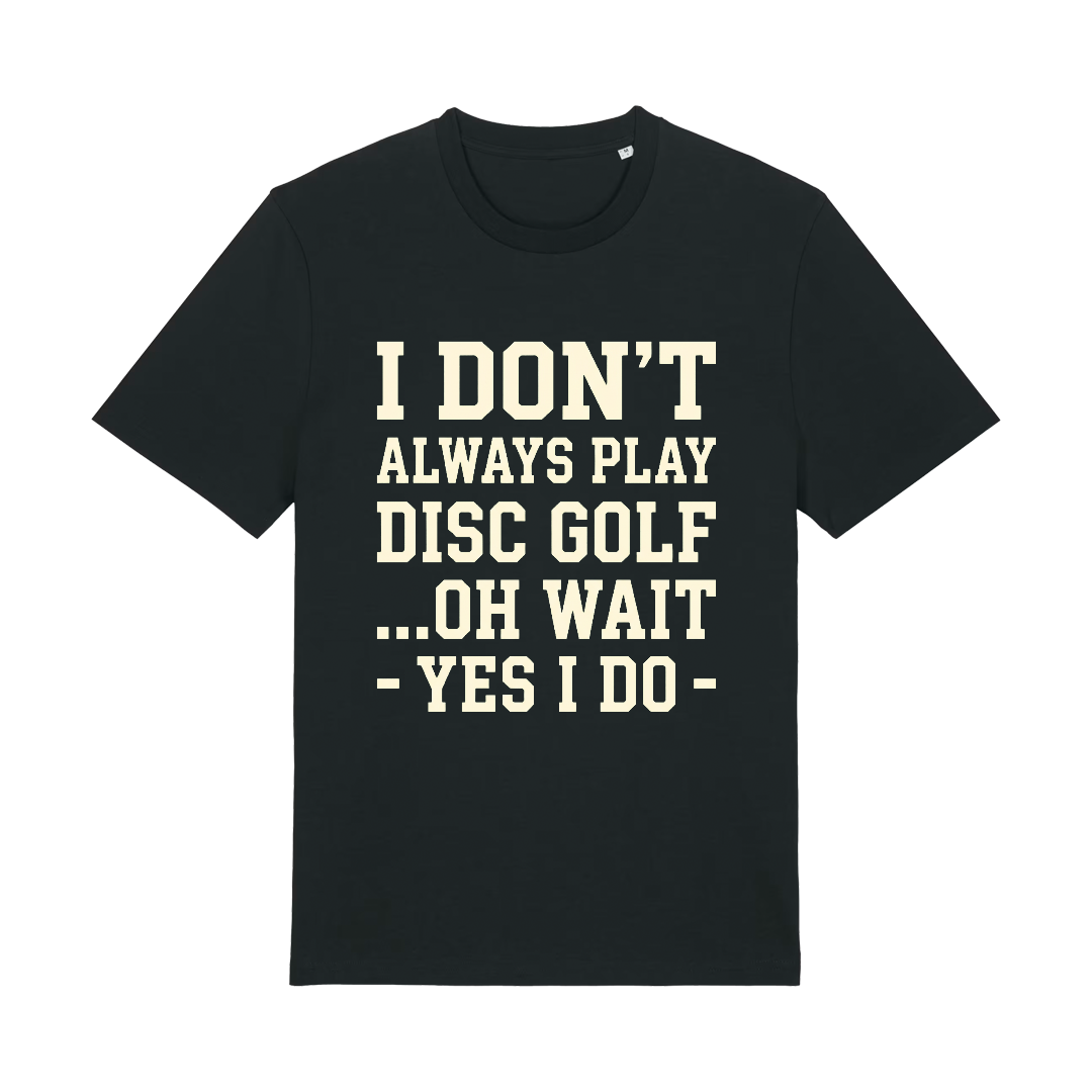 Always Playing Discgolf T-shirt Black