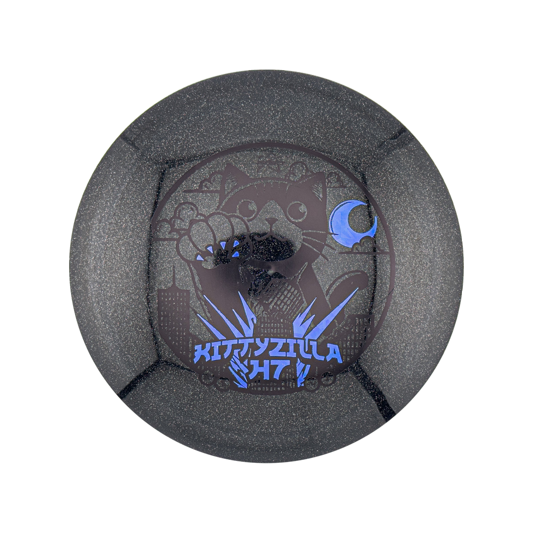 H7 750 Glimmer Plastic - Kittyzilla Returns Stamp - Grå