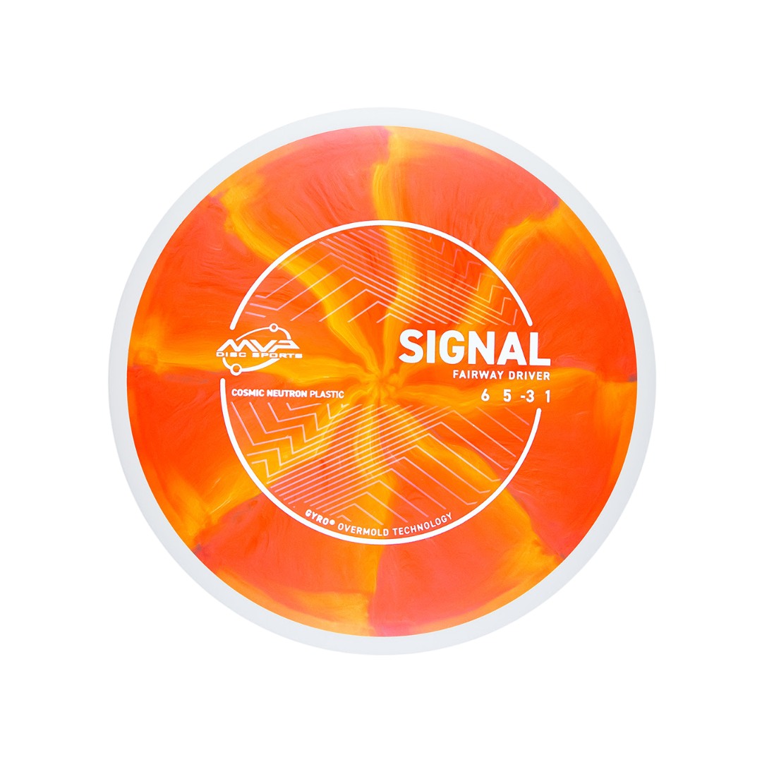 Cosmic Neutron Signal - Orange with yellow swirls
